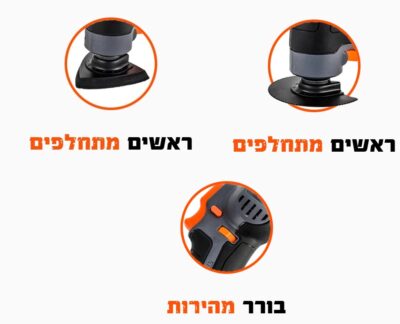 מולטיטול נטען 18V - גוף בלבד דגם 102600-001 מבית Hunter