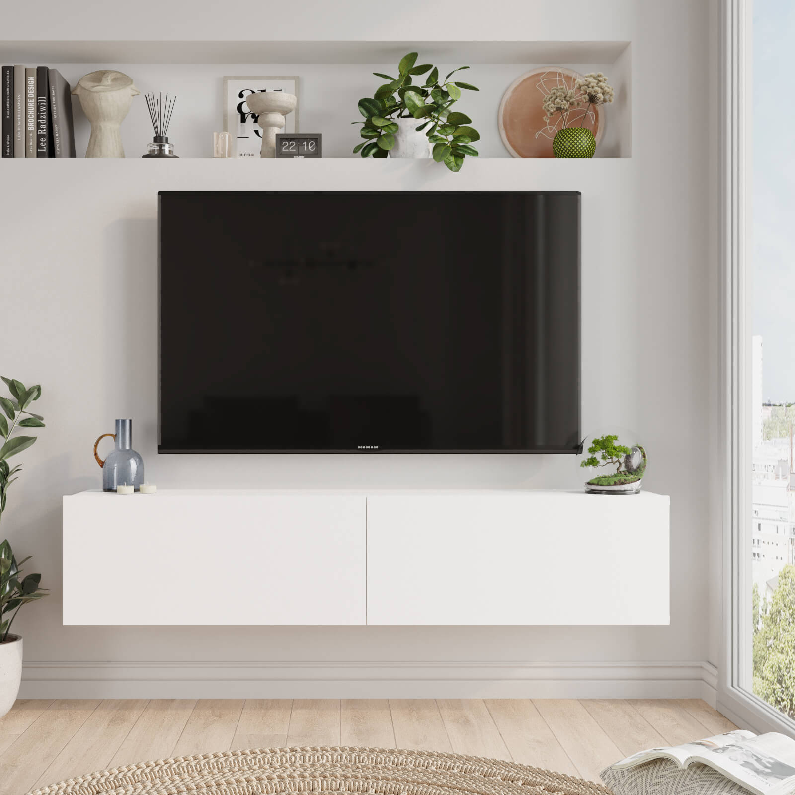מזנון טלוויזיה צף דגם ARISTO FR10 מבית HOMAX
