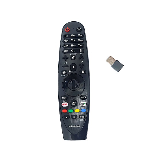 שלט לטלויזיה חכמה MR18/600 LG עם לחצן נטפליקס ואמאזון