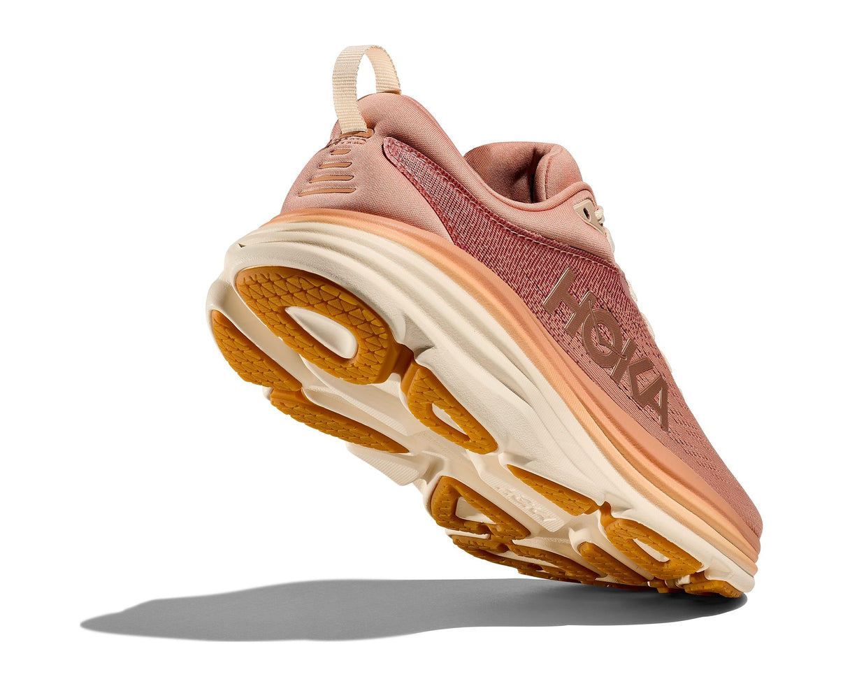 נעלי ספורט לנשים צבע חול אבן/קרם דגם Bondi Wide 8 מבית HOKA