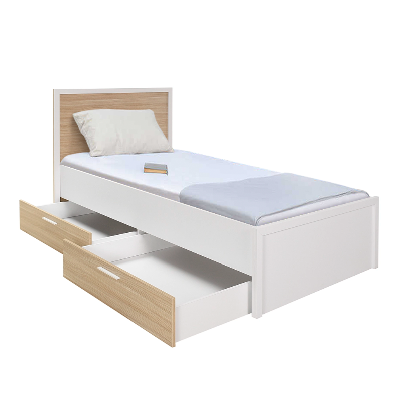 מיטת יחיד רחבה עם 2 מגירות אחסון דגם Oxford-KRC-1402 מבית HOMAX מיטת יחיד רחבה עם 2 מגירות אחסון דגם Oxford-KRC-1402 מבית HOMAX