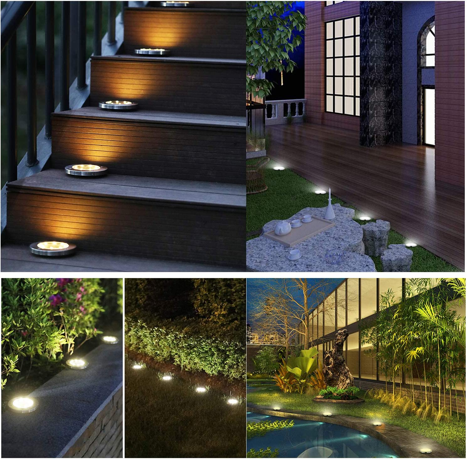 רביעיית דוקרנים סולאריים שקועים דגם JP-Led4 מבית HOMAX רביעיית דוקרנים סולאריים שקועים דגם JP-Led4 מבית HOMAX