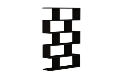 כוננית מדפים מעוצבת זיגזג דגם ורד שחור מבית Tudo Design