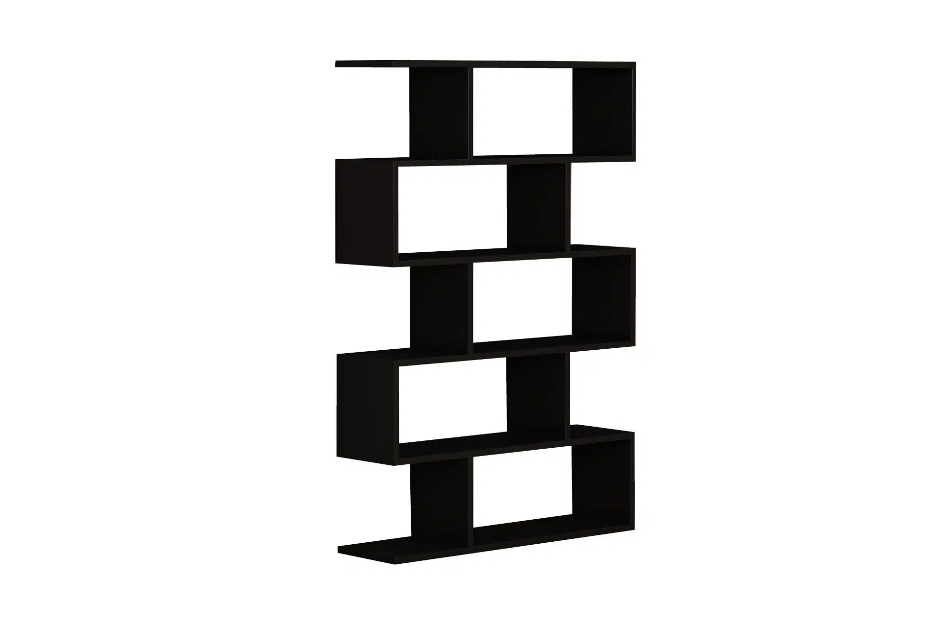 כוננית מדפים מעוצבת זיגזג דגם ורד שחור מבית Tudo Design כוננית מדפים מעוצבת זיגזג דגם ורד שחור מבית Tudo Design