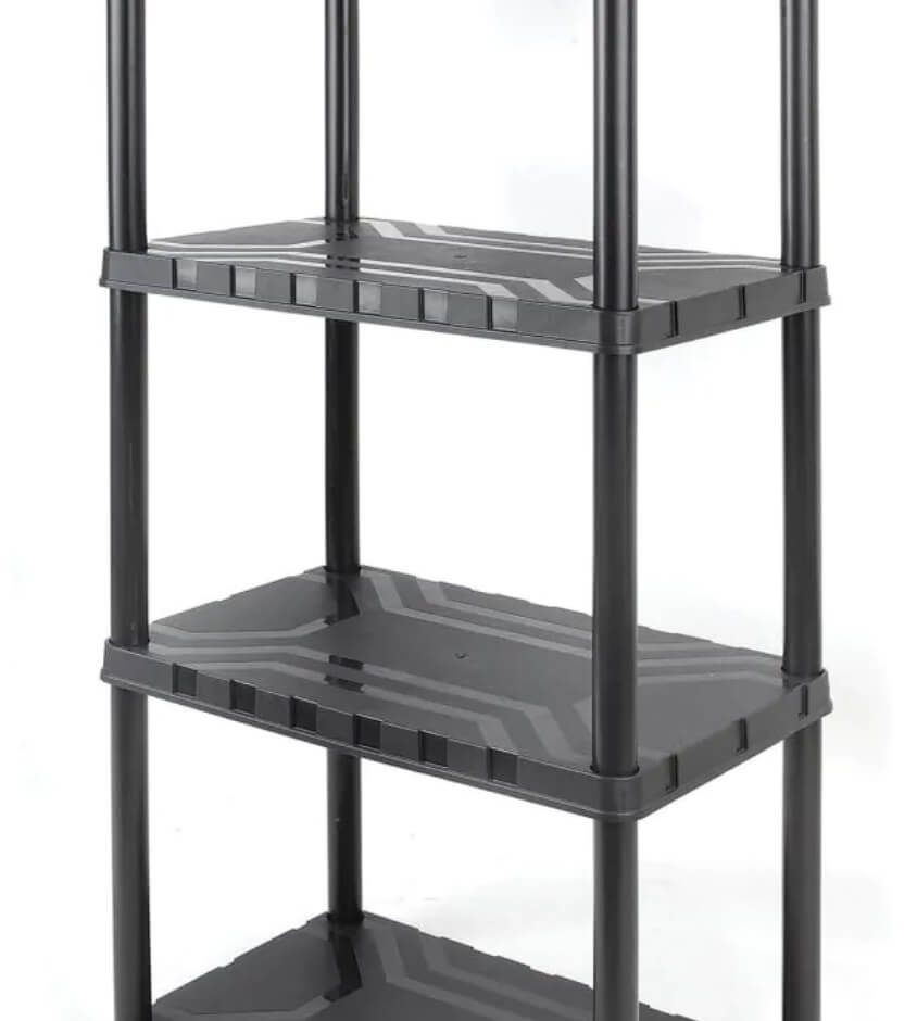 כוננית פלסטיק איכותית 4 מדפים דגם 320400 מבית TACTIX