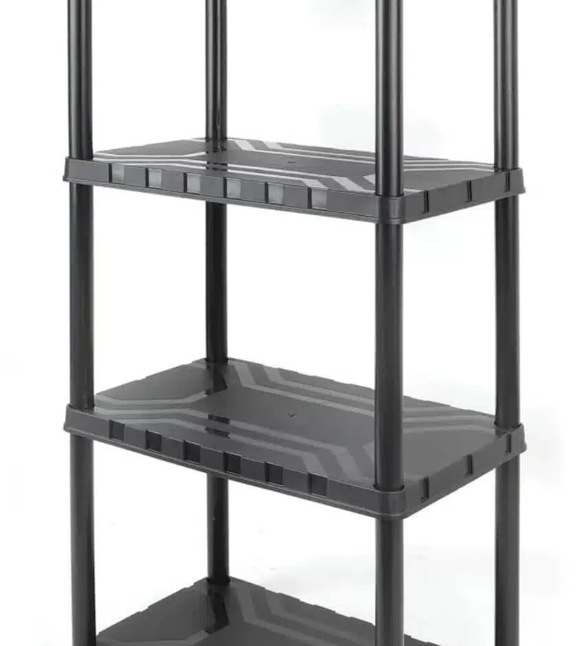 כוננית פלסטיק איכותית 4 מדפים דגם 320400 מבית TACTIX