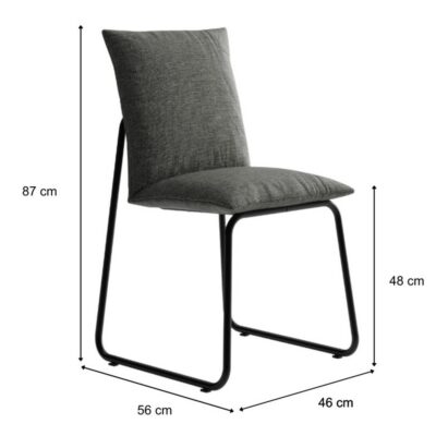 זוג כסאות לפינת אוכל דגם COMFY מבית Bradex