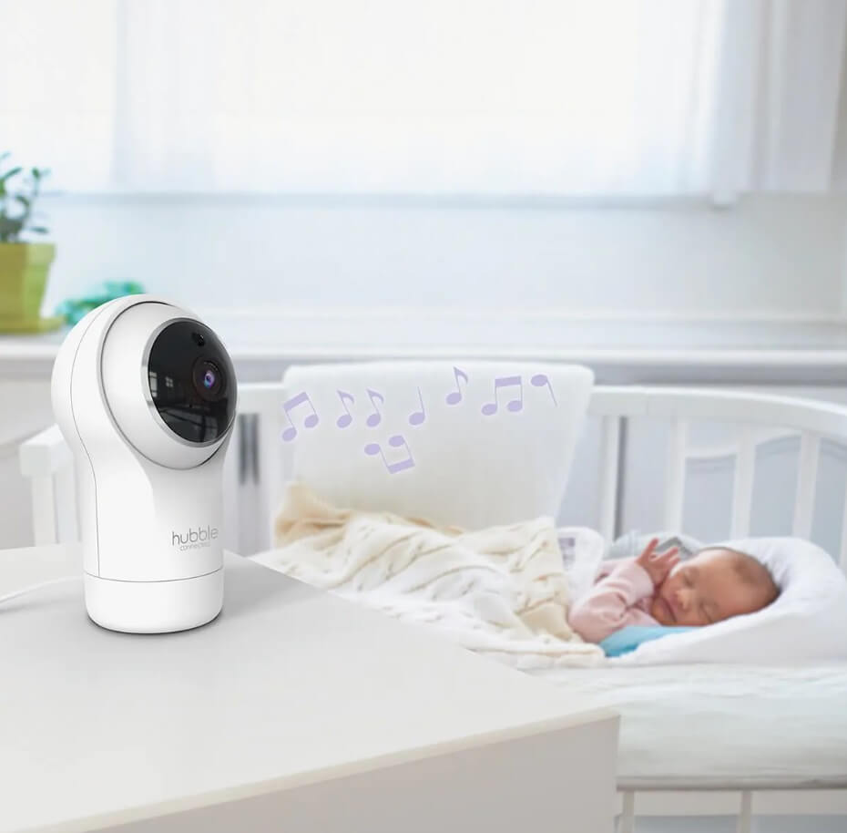 מצלמה אינטרקום ממומעת לתינוק כולל מסך "5 דגם NURSERY VIEW PRO מבית HUBBLE