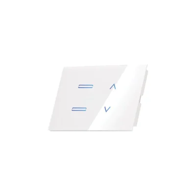 מתג חכם משולב תאורה 2 מפסקים ותריס מפסק 1 (גוויס 4 מקום) דגם SW-4GEV2T1 מבית Semicom Smart