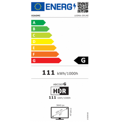 טלוויזיה ''65 QD-Mini LED 4K דגם TV S Mini 65'' (2025) מבית Xiaomi