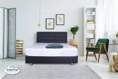 מיטה ברוחב וחצי כולל מזרן תואם וארגז מצעים דגם 6001 מבית OLIMPYA