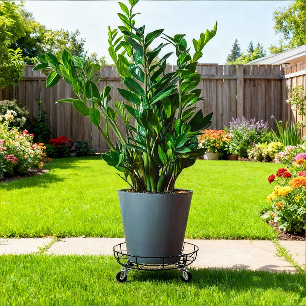 מעמד עגול לעציצים כבדים עם גלגלים דגם 83038 מבית טיפות טבע