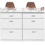 טופ דמוי שיש לבן