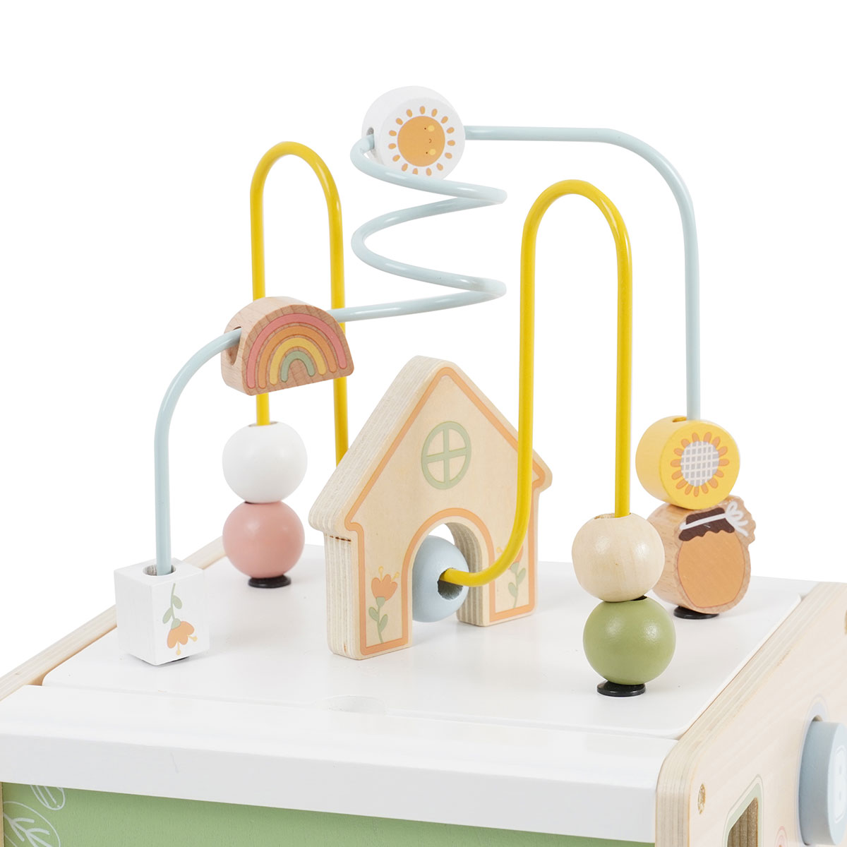 קוביית פעילות מעץ - Baby Activity Cube מבית Dainy's