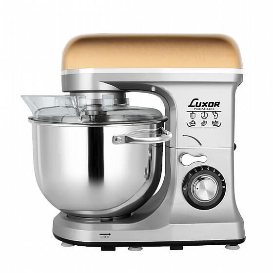 מיקסר מקצועי 7 ליטר 1500W וו לישה כפול דגם PREMIUM AHY7 מבית LUXOR