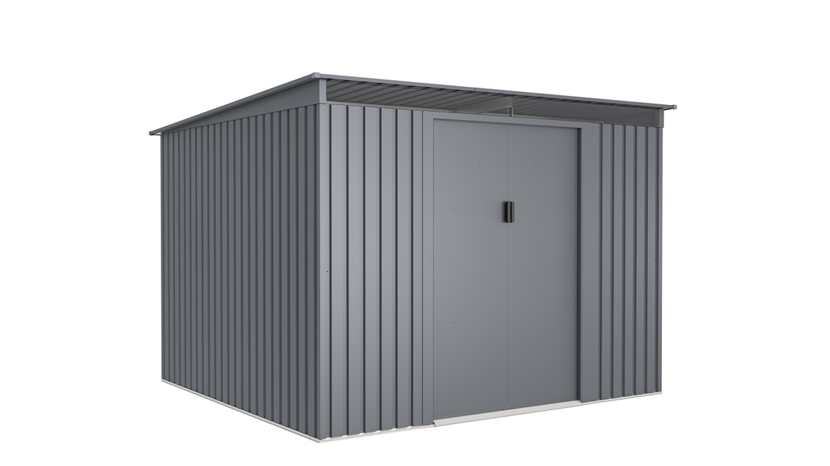 מחסן מתכת סקיילייט במידות 2.61X2.41 דגם SkyD מבית Garden Top