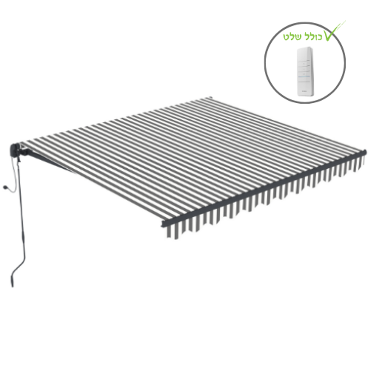 סוכך חשמלי עם שלט 250X200 דגם אלקטריק Garden Top
