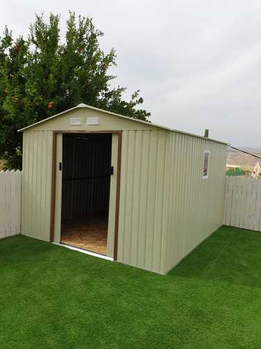 מחסן מתכת פרמיום לגינה במידות 2.77X3.19 דגם 111t910 מבית Garden Top