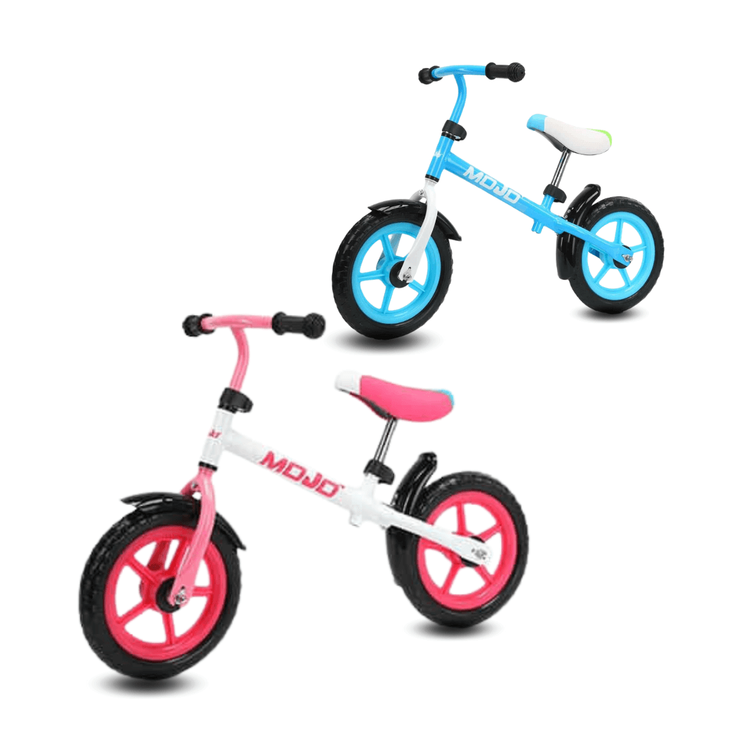 אופני איזון מדליקים לילדים צבע ורוד מבית mojo אופני איזון מדליקים לילדים צבע ורוד מבית mojo