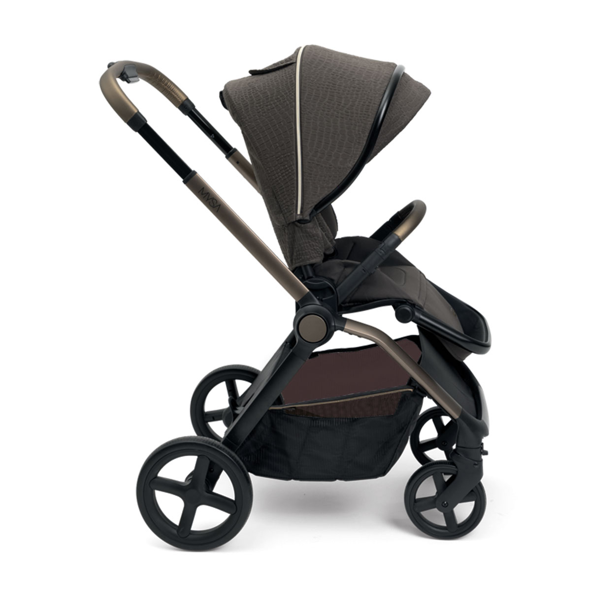 עגלה משולבת סל שכיבה מיסה ברונזה ליזרד - Mysa Stroller Bronze Lizard RE_LUX מבית Chicco