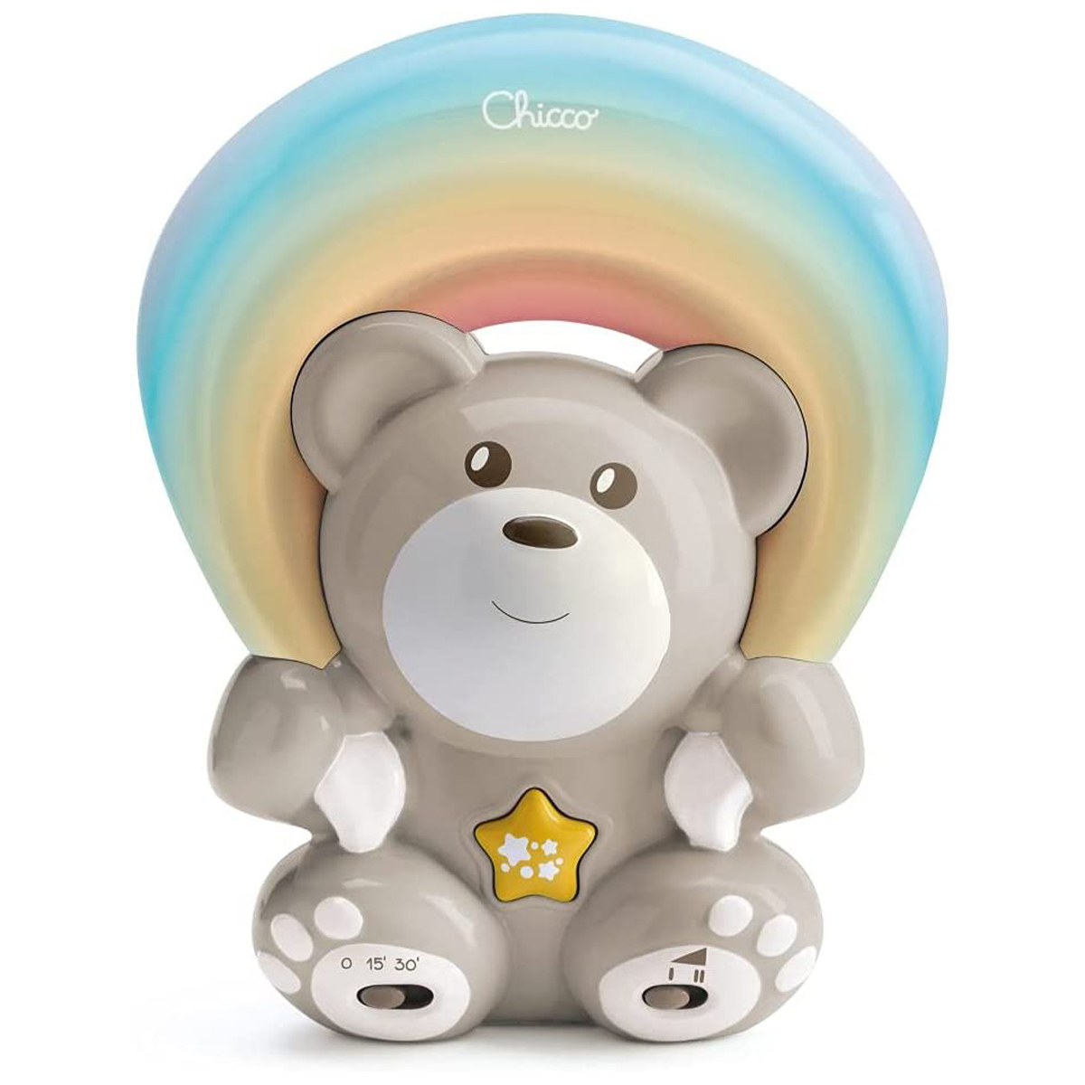 מנורת לילה דובי קשת בענן - Toy FD Rainbow Bear Neutral מבית Chicco