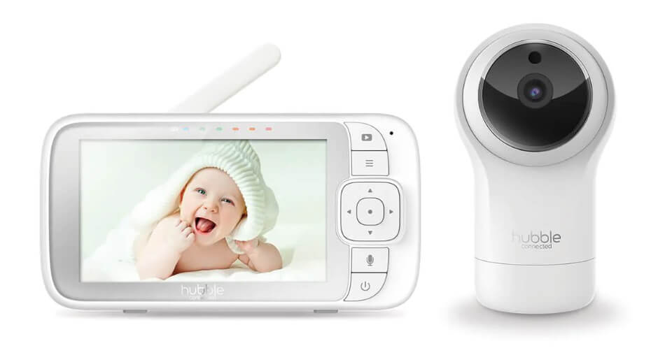 מצלמה אינטרקום ממומעת לתינוק כולל מסך "5 דגם NURSERY VIEW PRO מבית HUBBLE