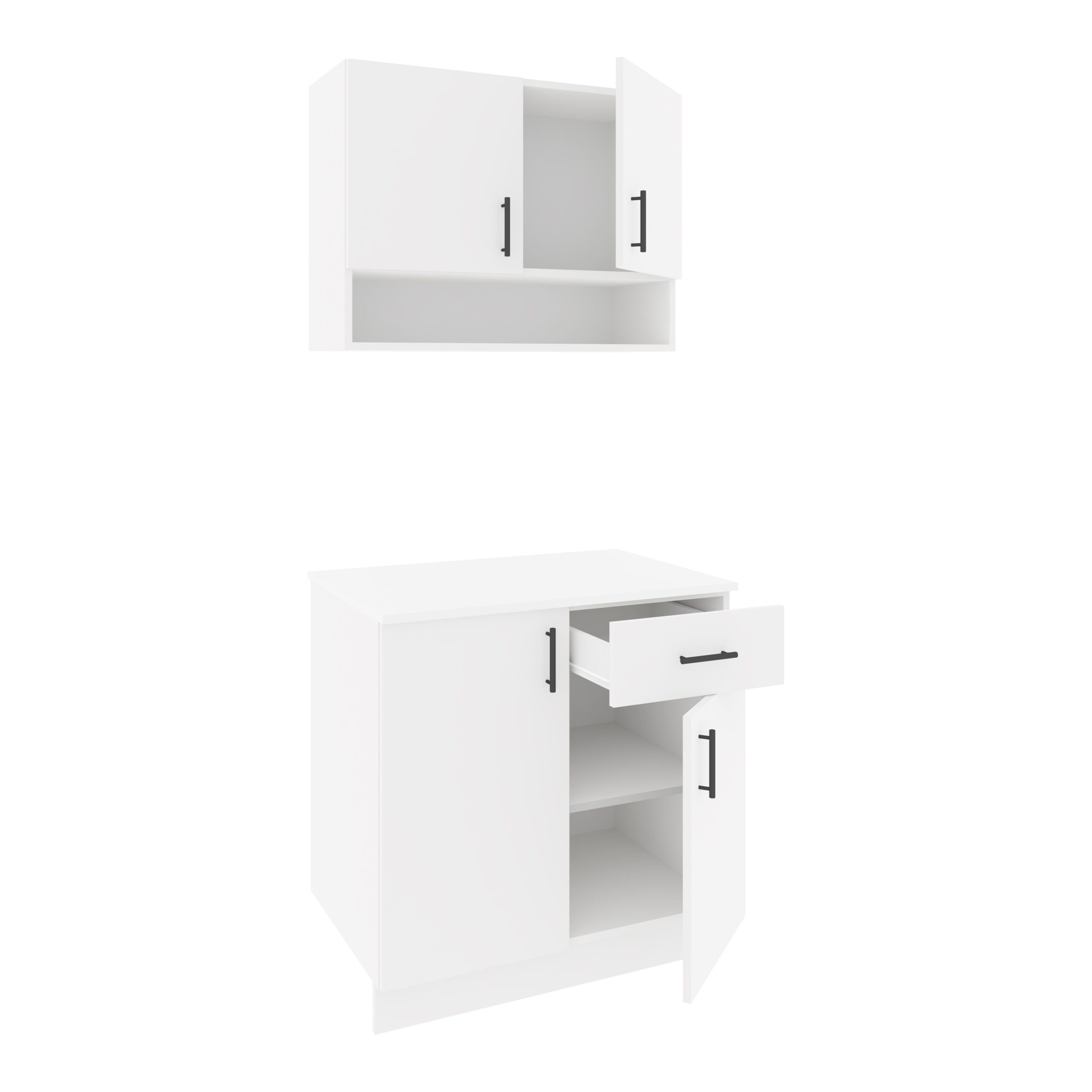 זוג ארונות שרות עליון ותחתון דגם OPERA מבית Tudo Design