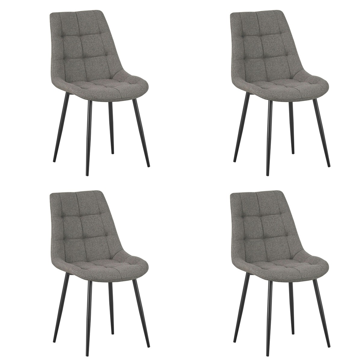 סט 4 כסאות מרופדים לפינת אוכל דגם JASPER מבית Bradex סט 4 כסאות מרופדים לפינת אוכל דגם JASPER מבית Bradex