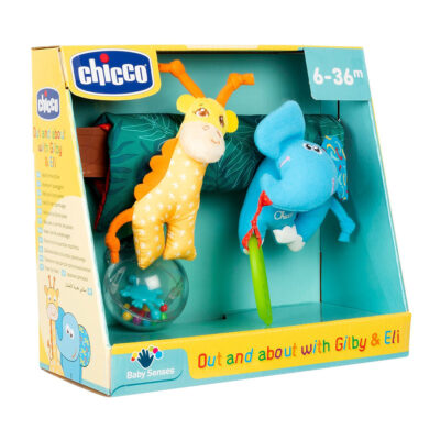 צעצוע לעגלה פיל וג'ירף Out And About With Gilby And Eli צ'יקו