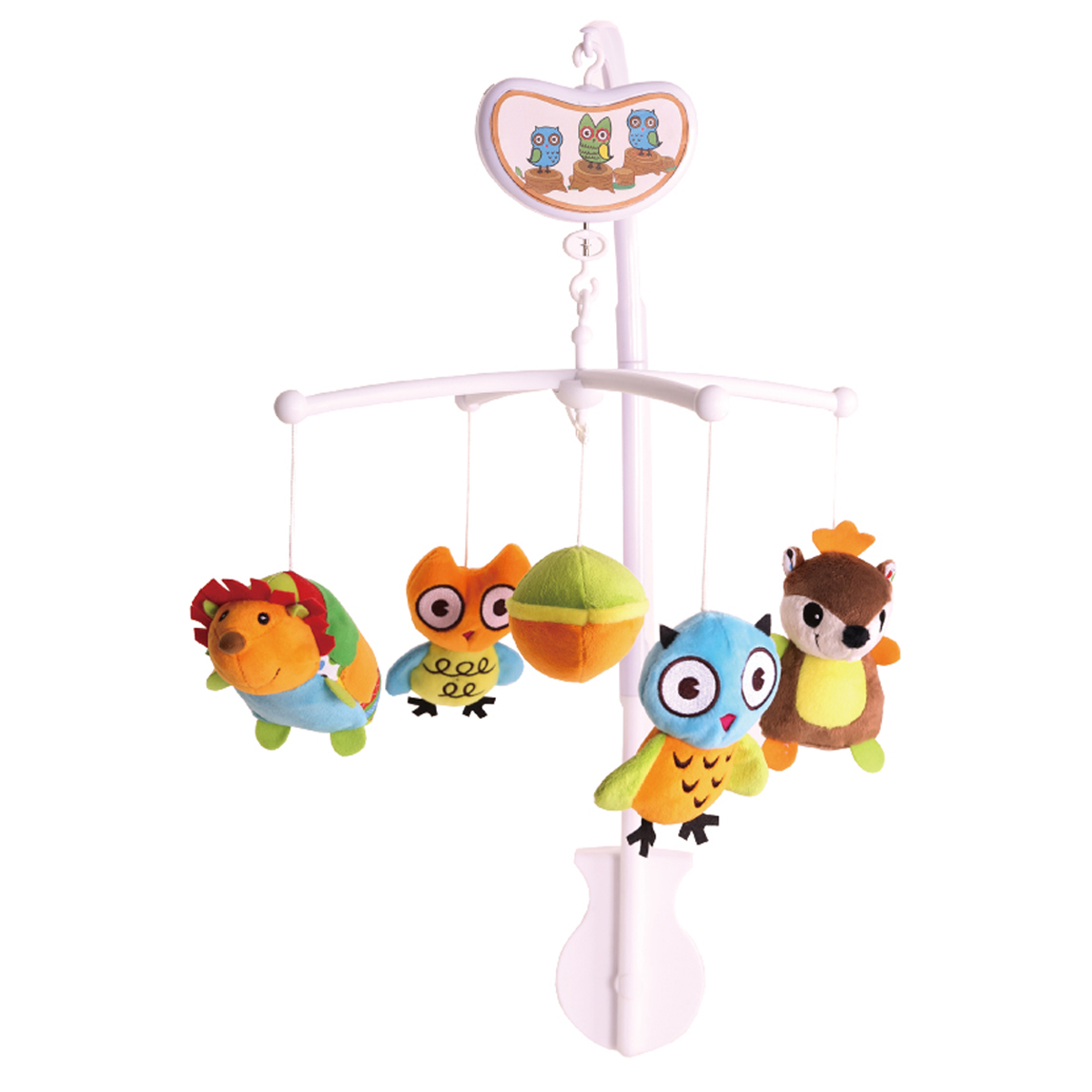 מובייל מוסיקלי - Hoot Hoot Owl Musical Mobile מבית Biba Toys