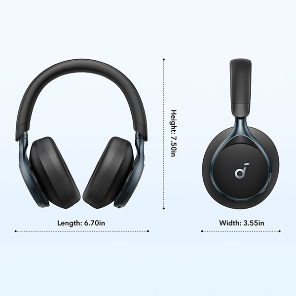 אוזניות קשת On-Ear דגם soundcore Space One מבית Anker
