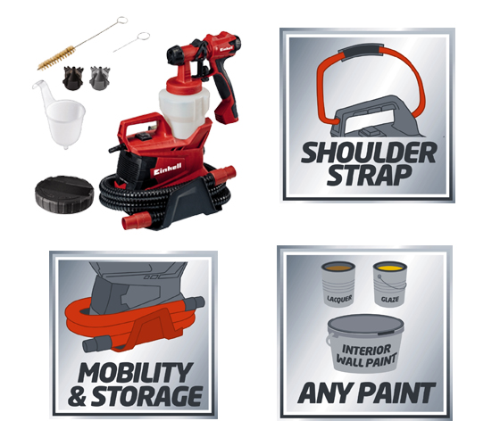 מרסס צבע חשמלי מקצועי 700W דגם TC-SY 700 מבית EINHELL