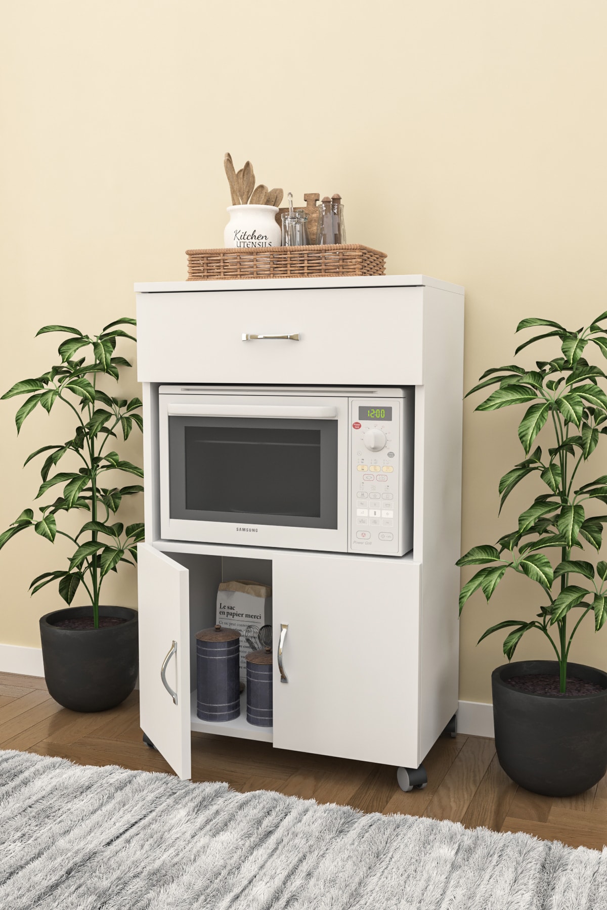 ארונית שרות רב תכליתית דגם אודליה מבית Tudo Design