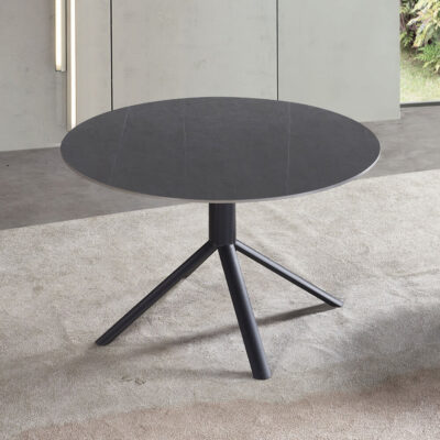 שולחן אוכל קרמיקה עגול 120 ס"מ דגם וויטני מבית HOME DECOR