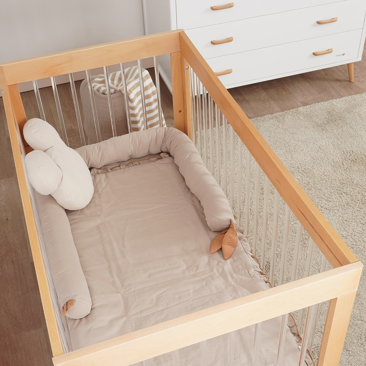 מיטת תינוק אמנדה - Amanda™ Baby Bed 130x70 cm מבית Dainy's