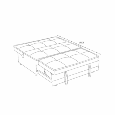 ספה דו מושבית נפתחת למיטה זוגית דגם SATORO מבית Bradex