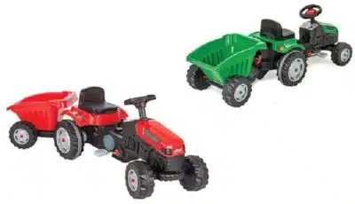 טרקטור פדלים לילדים עם עגלה דגם 1001 – חוויית משחק אמיתית!
