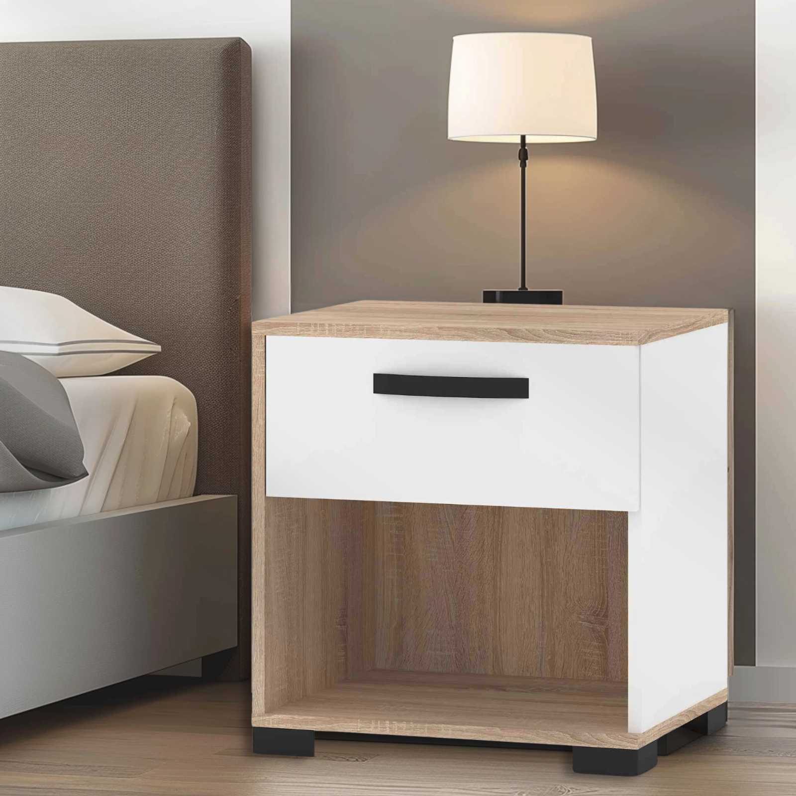 שידת לילה עם מגירה אחת רוחב 50 ס"מ דגם Hermes מבית Tudo Design
