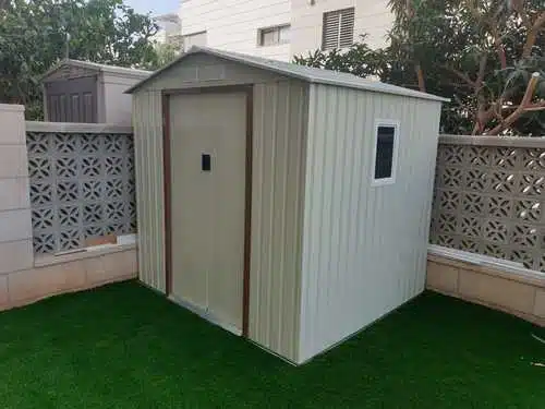 מחסן מתכת פרמיום דגם 2.13X1.91 Garden Top T76 מחסן מתכת פרמיום דגם 2.13X1.91 Garden Top T76