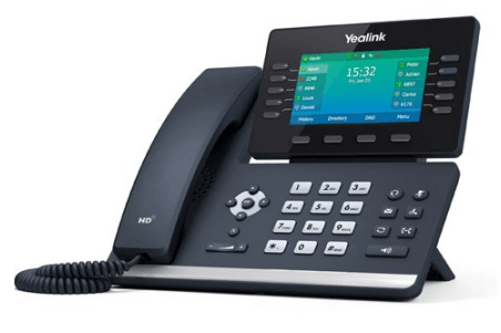טלפון משרדי איכותי עם מסך מגע דגם T54W מבית Yealink