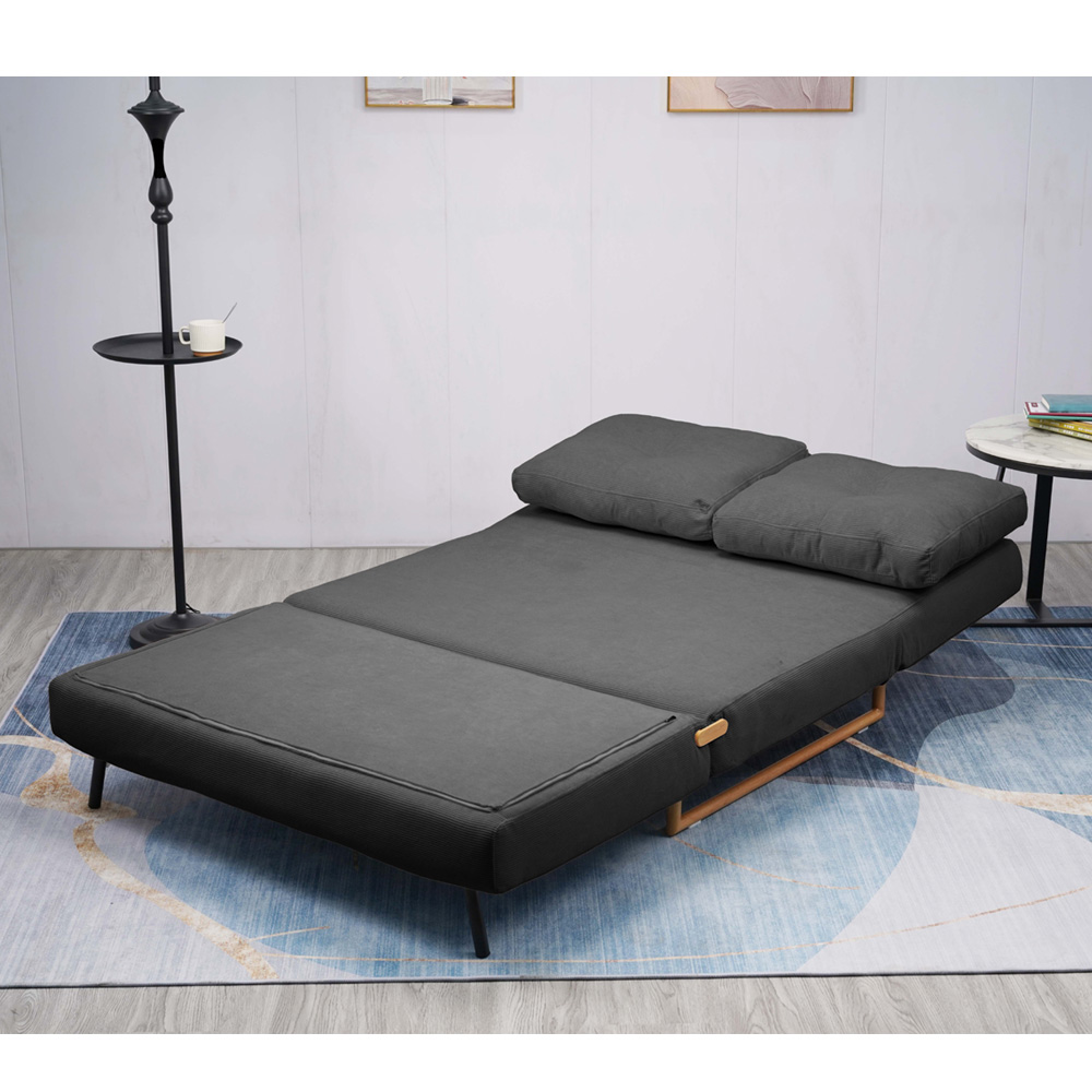 ספה 120 ס"מ נפתחת למיטה מרופדת בד קורדרוי HOME DECOR דגם לילך 120