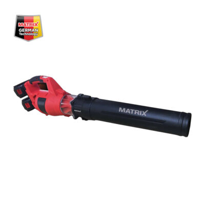 מפוח עלים טורבו 40V + התקן "טורבו" לעוצמת נשיפה חזקה תוצרת MATRIX