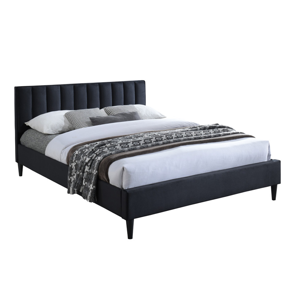 מיטה זוגית עם ראש מיטה מעוצב דגם פולי מבית HOME DECOR