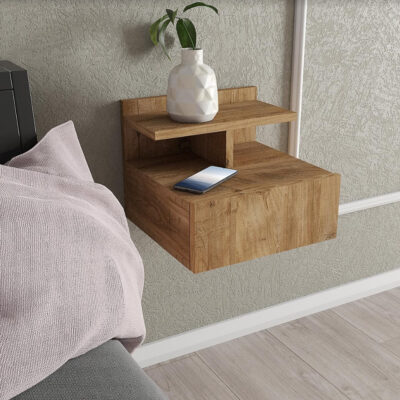 שידת לילה צפה לתליה על קיר דגם NESLI מבית Tudo Design
