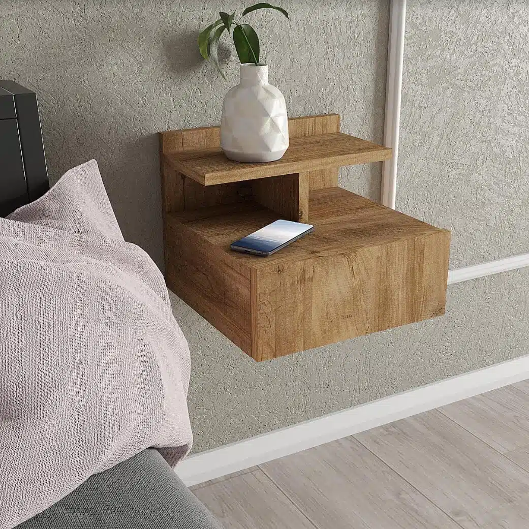 שידת לילה צפה לתליה על קיר דגם NESLI מבית Tudo Design שידת לילה צפה לתליה על קיר דגם NESLI מבית Tudo Design
