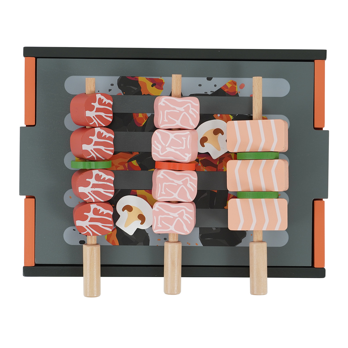 סט ברביקיו מעץ - Wooden Barbecue Set מבית Dainy's
