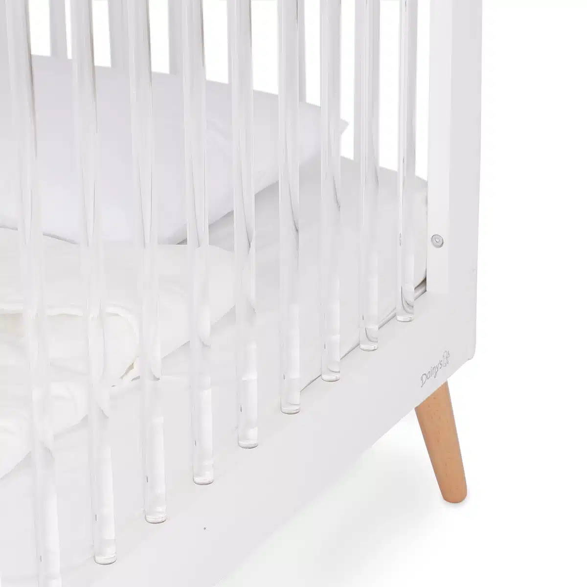 מיטת תינוק הילס - Hills™ White/Acrylic מבית Dainy's
