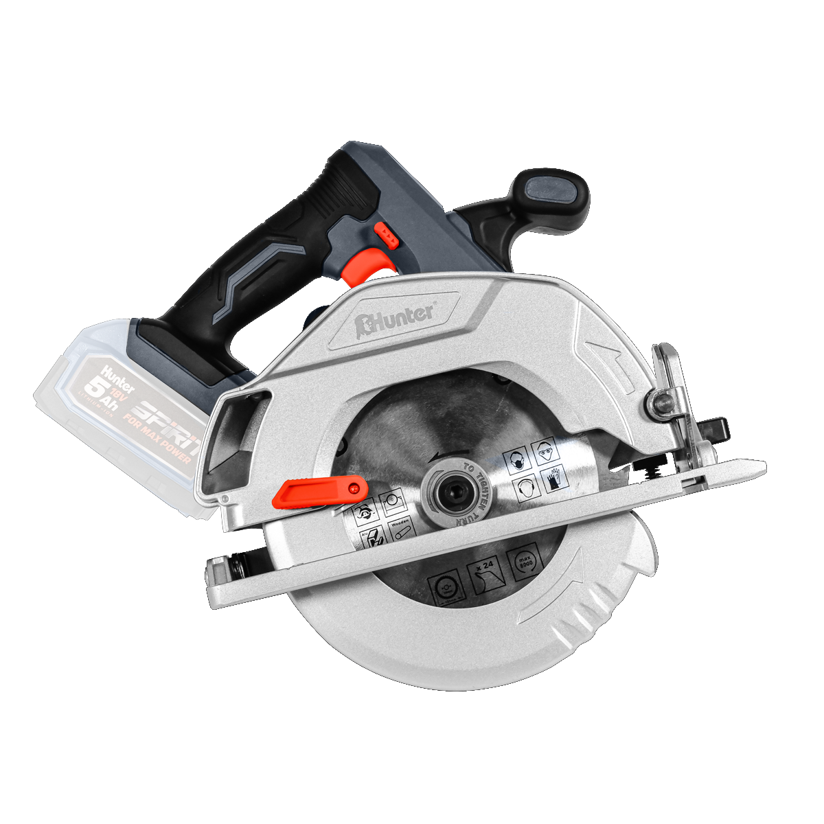 מסור עגול "7.1/4 נטען BrushLess 18V-גוף בלבד דגם 100612-007 מבית Hunter