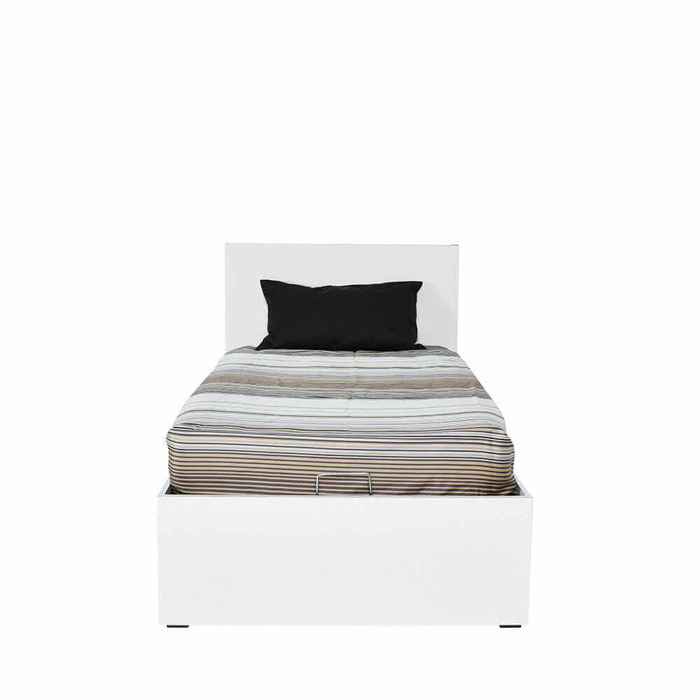 מיטת יחיד עם ארגז מצעים דגם Letto-KRB-090 מבית HOMAX