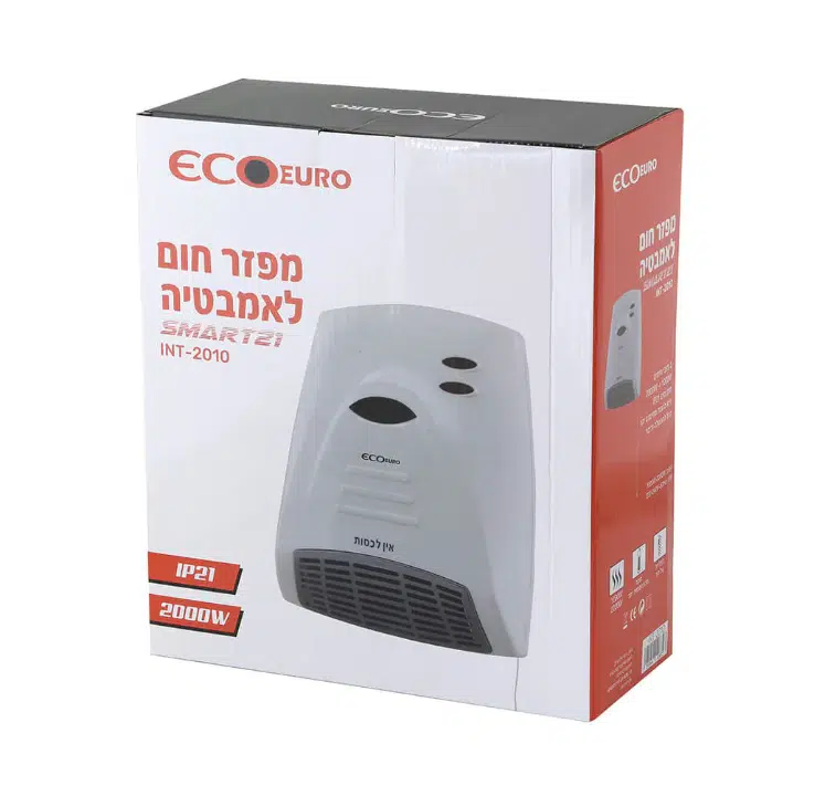 מפזר חום לאמבטיה 2000W דגם INT-2010 מבית Ecoeuro מפזר חום לאמבטיה 2000W דגם INT-2010 מבית Ecoeuro